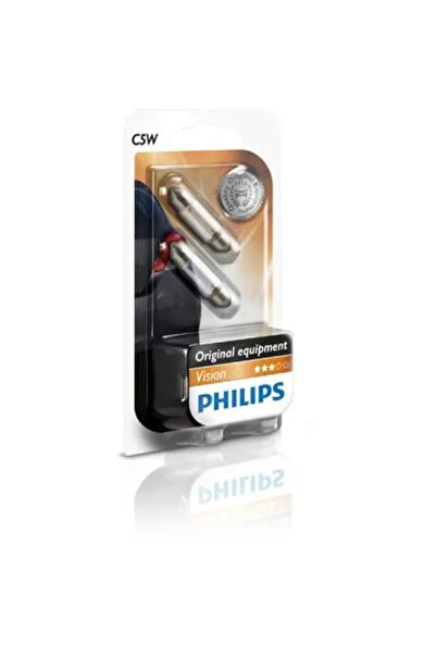 Philips Set de 2 becuri halogene Vision C5W 5W 12V 12844B2