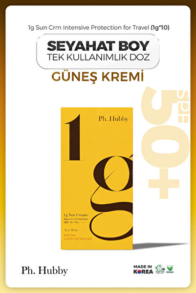 Ph. Hubby Kore Güneş Kremi Yoğun Nemlendirici Ultra Hafif SPF50+ PA++++ 1 g x...