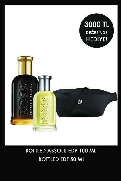 BOSS Bottled Absolu EDP 100 ml & Bottled EDT 50 ml Parfüm ve Çanta Erkek Parf...