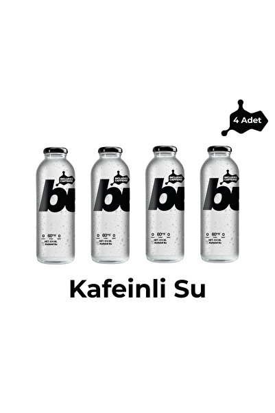 BUBA_WTR Buba Kafeinli Su (4 Adet) | 60 mg Kafein, Şekersiz ve Kalorisiz Kafe...