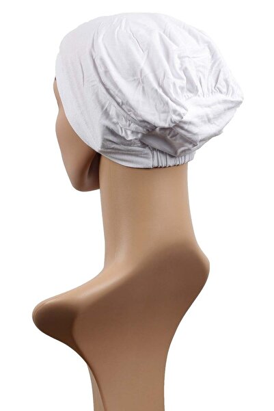 Eşarppark Likralı Bağsız Bone 2501-22 Ekru