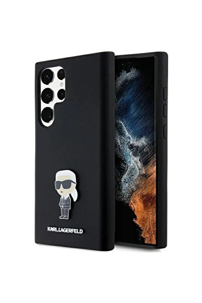 Karl Lagerfeld Silicone Ikonik Metal Pin case for Samsung Galaxy S23 Ultra - ...