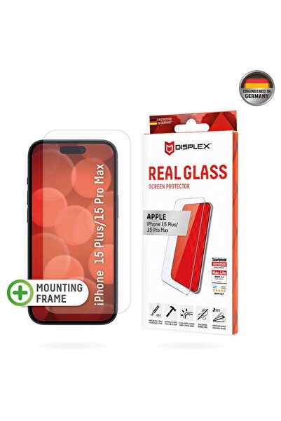 Displex Folie pentru iPhone 15 Plus / 15 Pro Max - Real Glass 2D - Clear