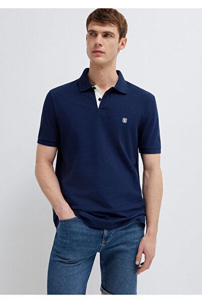 Mavi M0613287 Mühür Logo Polo Yaka Tişört Erkek Tişort LACİVERT