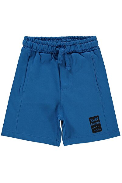 Civil Boys Basic Have Fun Printed Shorts for Ages 2-5 - Blue