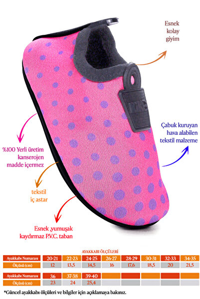 Kiko Kids Point Havuz Plaj Kız Çocuk Deniz Ayakkabısı