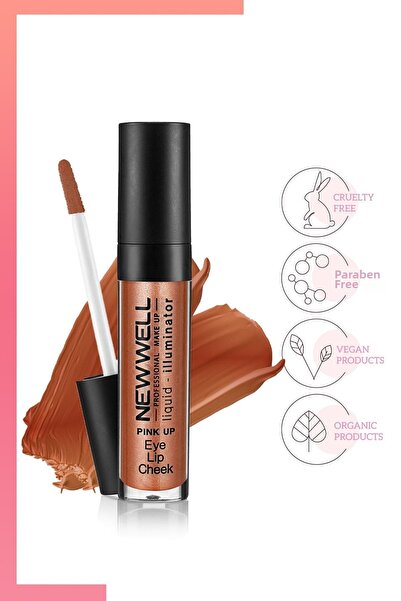 New Well Fard de obraz iluminator lichid 3 în 1 - Pink Up