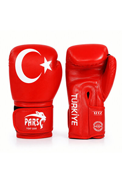 Pars Türk Bayraklı Hediyelik Boks Kick Boks Eldiveni