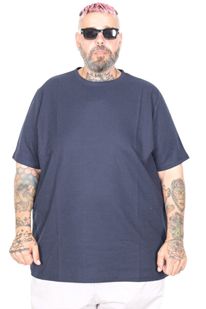 ModeXL Футболка унісекс Mode XL Plus Size з круглим вирізом WAFFLE 20033 Темн...