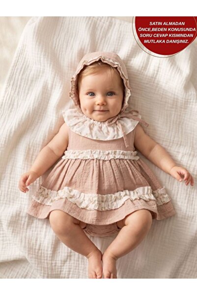 aysskids فستان رومبير للفتيات الصغيرات من ELLIE بياقة على شكل زهرة وطقم ريترو...