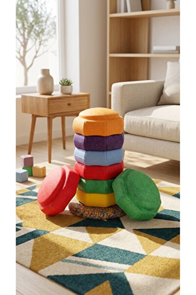 BİLMİŞ ÇOCUK Çocuk Denge Basamak ve Adım Taşları Seti Stepping Stone