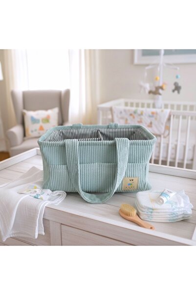 Roku Kids Bliss Düzenleyici Anne Bebek Bakım Organizer Çanta - Mint Yeşil