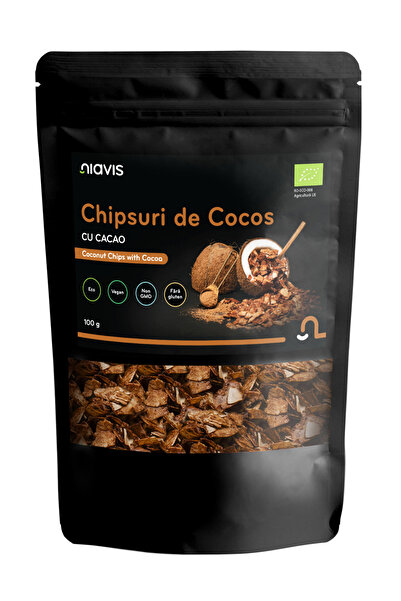 Niavis Chipsuri de Cocos cu Cacao Ecologice/Bio 100g