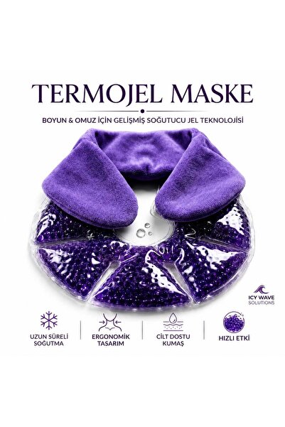 PİRAYE AKSESUAR Icy Wave Solutions - Termojel Soğutucu Buz Jel Terapi Maskesi