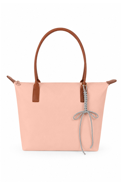 Ecrou Long Bag Paraşüt Omuz Çantası Pudra