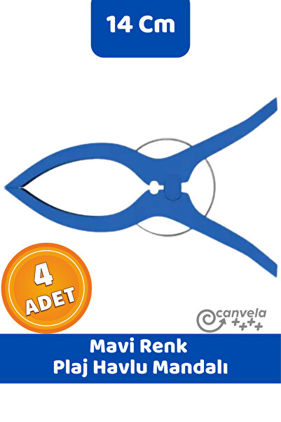 CANVELA 4 Adet XXL Büyük Boy Şezlong Plaj Havlu Mandalı Halı Asma Battaniye v...
