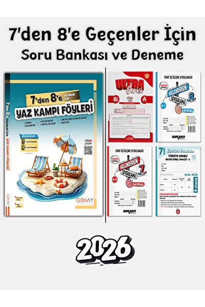 SİNAN KUZUCU YAYINLARI Günay Yayınları 7'Den 8'e LGS Hazırlık Seti