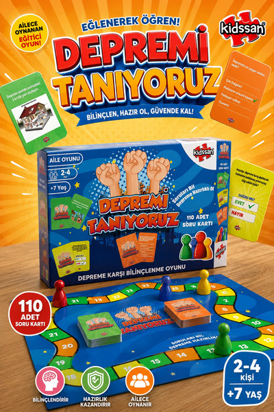 kidssan games Depremi Tanıyoruz Eğitici Depremlere Karşı Bilinçlenme Kutulu A...