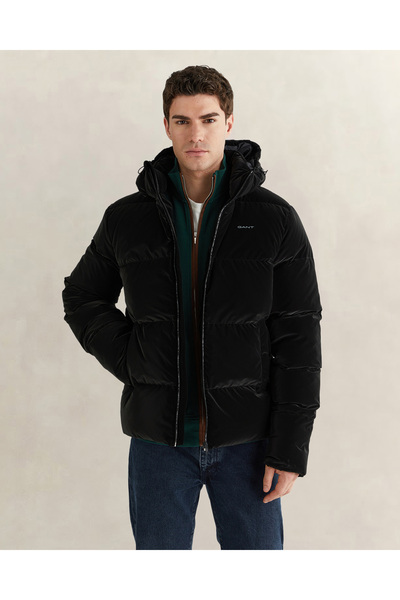 Gant Erkek Siyah Regular Fit Fermuarlı Mont