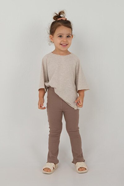 Mioma Kids Brown Spanish Leg Leggings