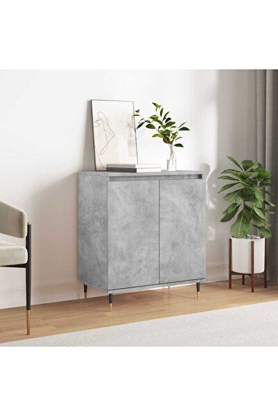 Concept Servantă, gri beton, 60x35x70 cm, lemn prelucrat