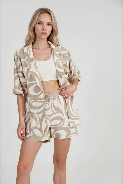 Vitrin Patterned Casual Jacket