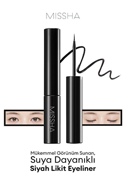Missha Suya Dayanıklı Likit Eyeliner Liquid Sharp Liner