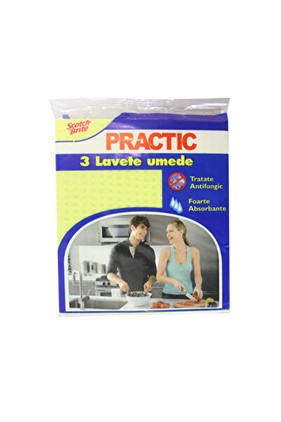 Scotch Brite Șervețele umede practice Scotch-Brite, 3 bucăți