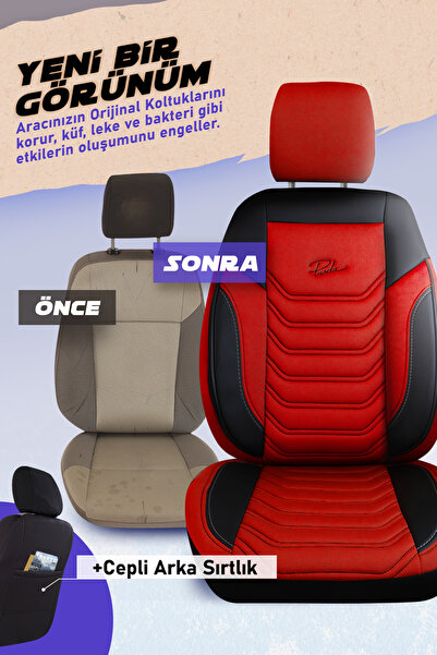 Panda Kılıf PANDA FLORİDA SERİSİ PİKE KUMAŞ OTO KOLTUK KILIFI - TAM SET