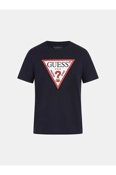 Guess Original Logo Erkek Slim Fit T-Shirt
