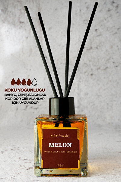 Benevole Melon Bambu Çubuklu Oda Kokusu 100 ml | Ferahlatıcı ve Egzotik Etki