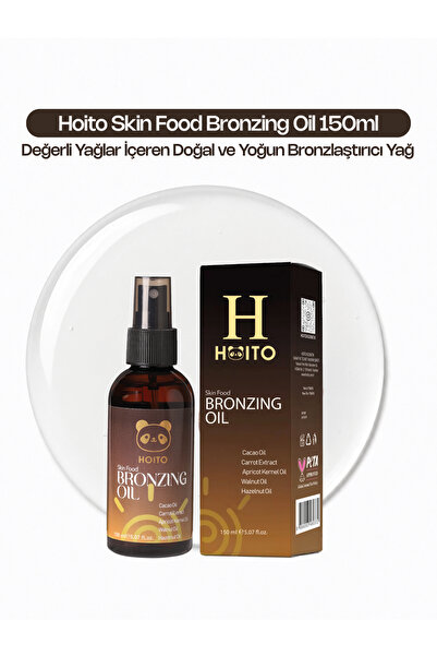 Hoito Skin Food Bronzing Oil (150 ml) - Değerli Yağlar İçeren Yoğun Bronzlaşt...