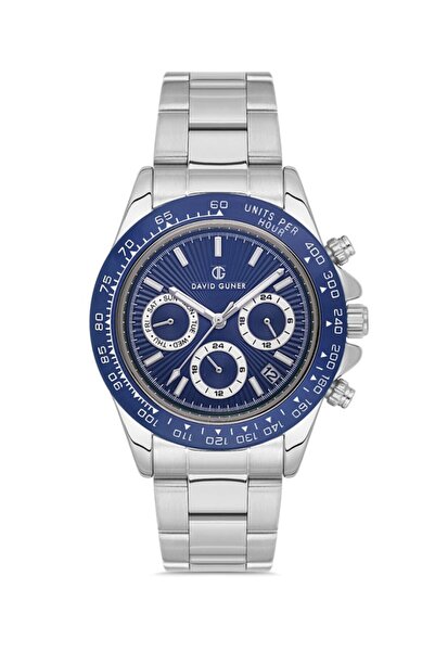 DAVID GUNER Erkek Kol Saati Gri DG-8711GA-A3 Çelik Kordon Quartz Mekanizma Su...