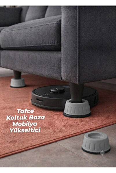 tafce 4 Adet Koltuk Ayağı Yükseltici Robot Süpürge Titreşim Önleyici Yatak Yü...