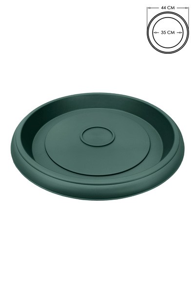 ToXA Saksı Tabağı 44cm Villa Menekşe Damla Kemer Otantik No12 Tabak Yeşil Ser...