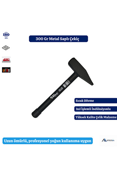 Sait Demirci Metal Saplı Çekiç 300 Gr Dövme Çelik Profesyonel Ergonomik Tamir...