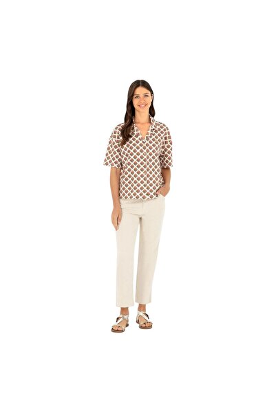 U.S. Polo Assn. U.S. Polo Assn. Kadın Haki Örme Gömlek 1825207