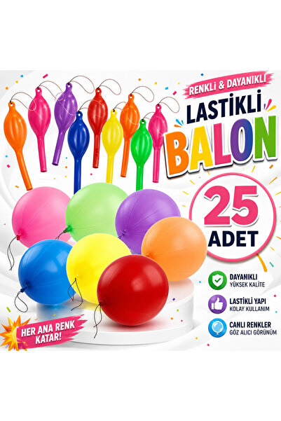 Balonsan Punch Balon (Lastikli Balon) 25 Adet