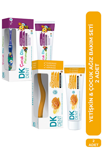 Dermokil Propolis Aromalı Diş Macunu 75 ml & Orman Meyveli Çocuk Diş Macunu 5...