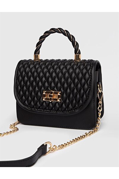 İLVİ Linus leather women's black handbag