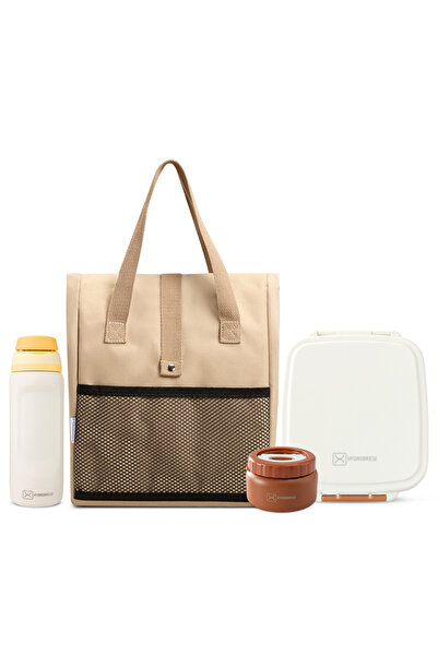 Hydrobrew Mega Flex Bento Lunch Box 1864ml w/ Lunch Bag & Bottle – Leakproof ...