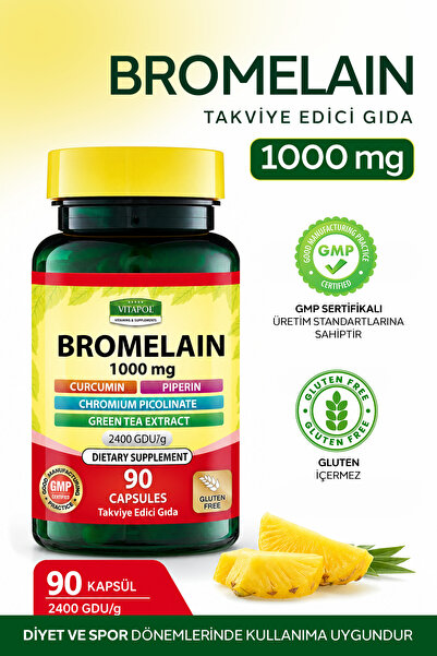 Vitapol Bromelain Complex 1000 Mg 90 Kapsül