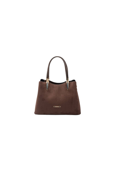 Silver Polo Women / Girls Shoulder Bag 1205-48571 Bag M12 Brown-Matte Brown