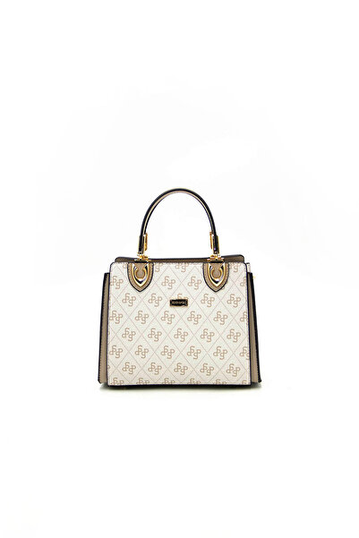 Silver Polo حقيبة كتف للنساء/الفتيات 1133-44081 BAG M178 بيج-مات لامع