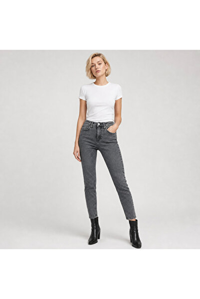 KAROL Blugi skinny gri prespălați