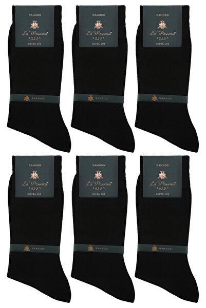 La Pescara La'pescara Ultra Luxury 6 piese Black Bamboo Classic Set de șosete...