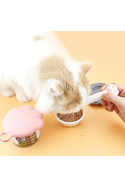 Arabest Cat Food Can Lid whit Spoon,Silicone Cover for Animal Wet Food Storag...