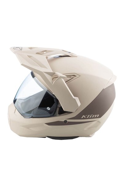 Klim X1 Alpha Carbon Korumalı ADV Motosiklet Kaskı Krem Kahverengi