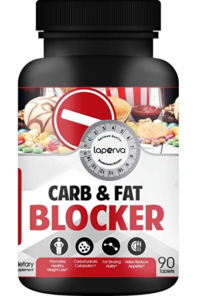 Laperva Carb And Fat Blocker, 90 Tablets,promote Healthy Weight Loss, Carbohy...
