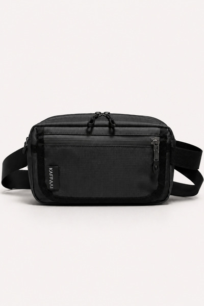 KAFFAA Active Crossbody Unisex Çok Bölmeli Bel ve Omuz Çantası